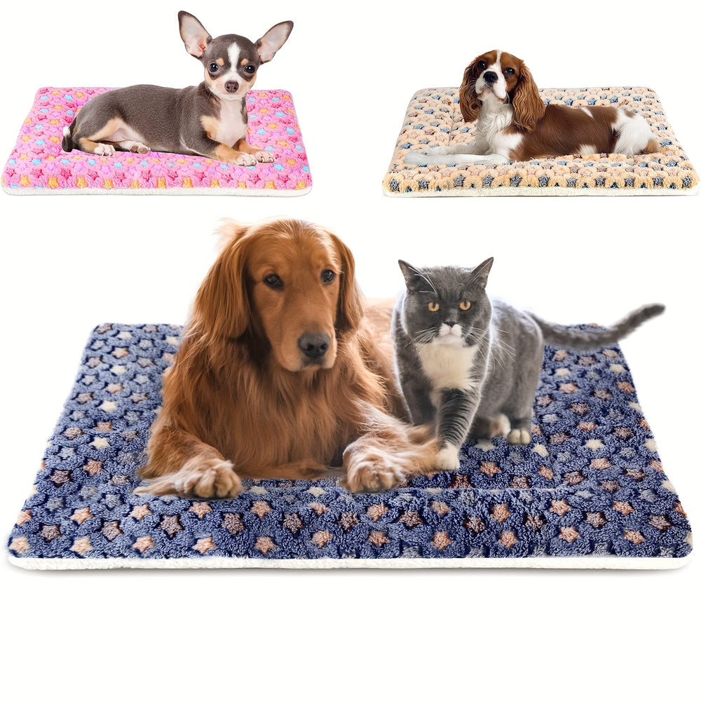 Soft Reversible Pet Bed Mat for Dogs & Cats