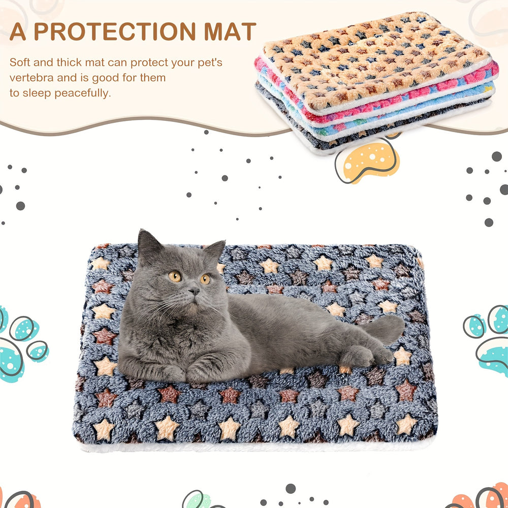 Soft Reversible Pet Bed Mat for Dogs & Cats